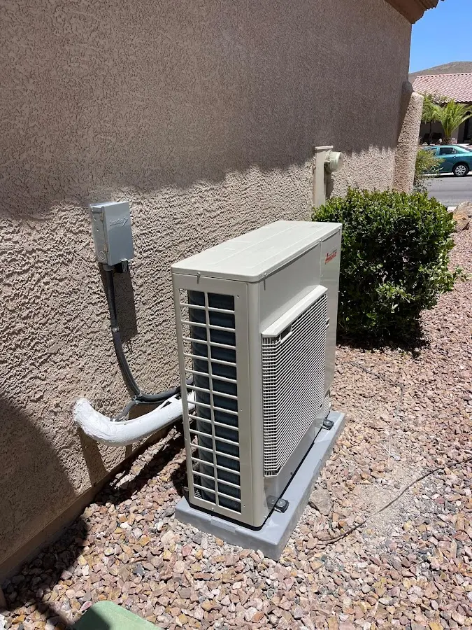 Residential air conditioning condenser unit in King City